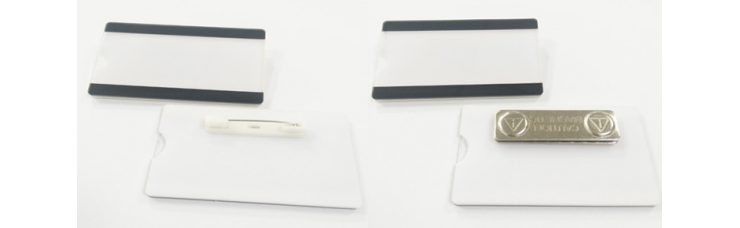 Stock Acrylic Reusable Name Badge 70x40mm Stock Acrylic Reusable Name Badge 70x40mm