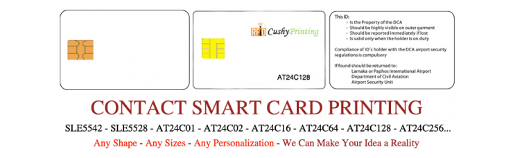 AT24C128 Contact Smart Cards Pack of 500