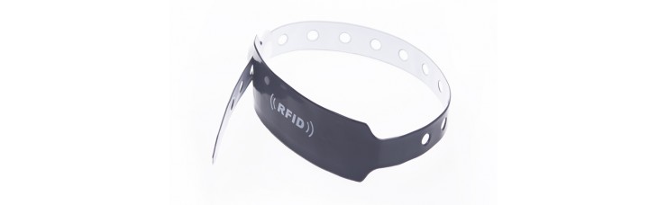 RFID Disposable PVC Wristbands Pack of 100