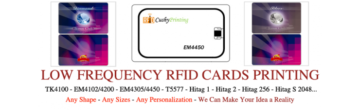 125KHz EM4450 RFID Contactless Smart Cards Pack of 500