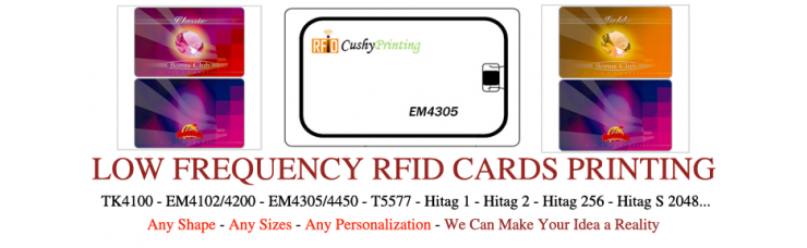 125KHz EM4305 RFID Contactless Smart Cards Pack of 500