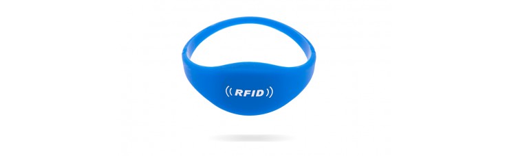 Oblate RFID Silicone Wristbands Pack of 100